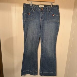 SIGNATURE by Levi Strauss Women's Trouser JEANS Wide Leg Denim Size 14